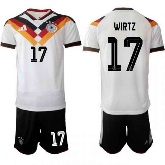 Germany 2026 FIFA World Cup Soccer Jersey White #17 WIRTZ